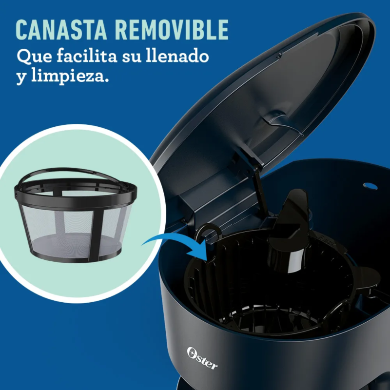 Comprar Cafetera Oster De 12 Tazas Negra en Electroshopy - Ángulo 3